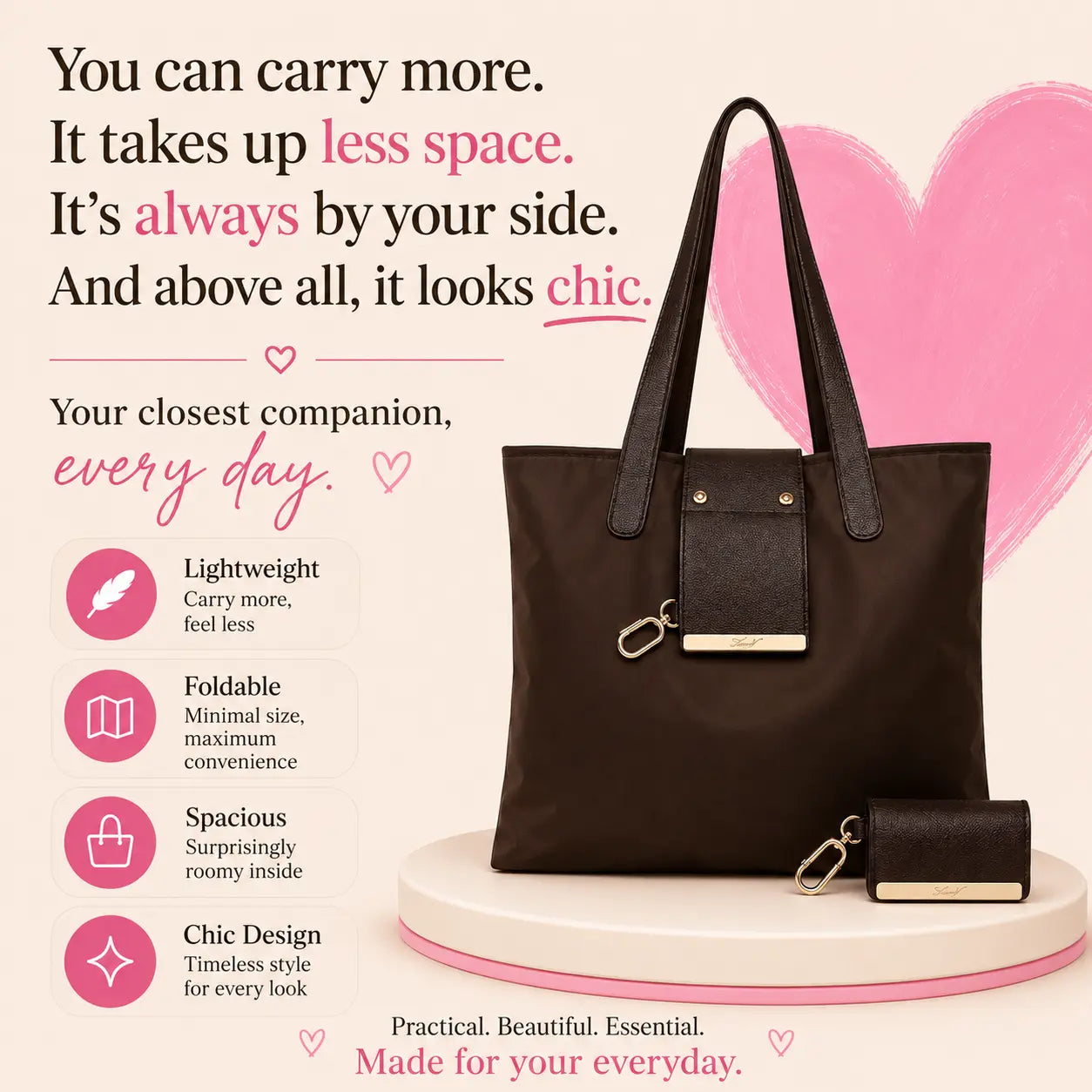 Carrié by Arshley — The Foldable Everyday Tote